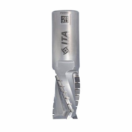 ITA DTE Diamantová fréza Z3+1 – TURBO (D=25; l=35; L=96; S=25; H=4,5; Z3+1; STAINLESS STEEL; RH)