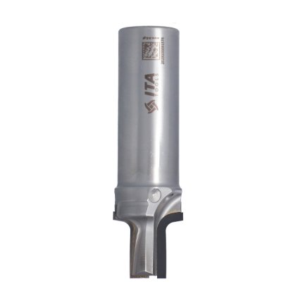 ITA FDI - Diamantová fréza s poloměrem a zkosením (D=12; l=18,3; L=80; S=20; H=3; D2=23; R=3; Z2+1; STAINLESS STEEL; RH)