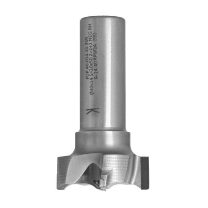 ITA FDP - Diamantová fréza profilová pro hoblování (D=40; l=14; L=75; S=20; H=4; Z2+2; STEEL; RH)