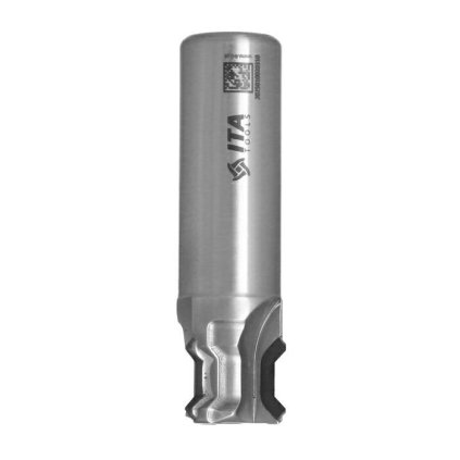 ITA FDE - Speciální diamantová stopková fréza - dvojité zkosení (D=22,6; l=8; L=75; S=20; H=3; D1=0; a=45; Z3; ; RH)