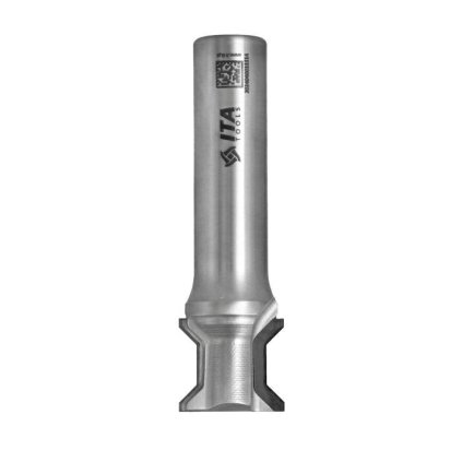 ITA FDE - Speciální diamantová stopková fréza - dvojité zkosení (D=22,5; l=16; L=80; S=16; H=3; D1=15; a=45; Z2; STEEL; RH)