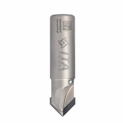 ITA FDH - Speciální diamantová stopková fréza - pro zkosení (D=20; l=10; L=80; S=20; H=4; a=45; Z2; STAINLESS STEEL; RH)