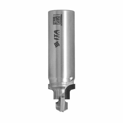 ITA FDI - Speciální diamantová stopková fréza - formátovací se zaoblením (D=20; l=16,35; L=75; S=20; H=4; D1=12; R=2; Z2+2; STAINLESS STEEL; RH)