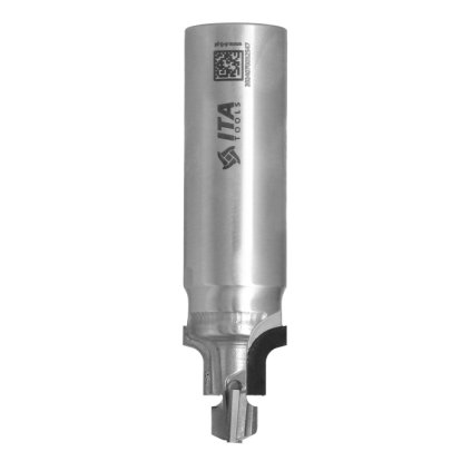 ITA FDI - Speciální diamantová stopková fréza - formátovací se zaoblením (D=12; l=18,35; L=80; S=20; H=3; D1=20; R=3; Z2+2; ; RH)