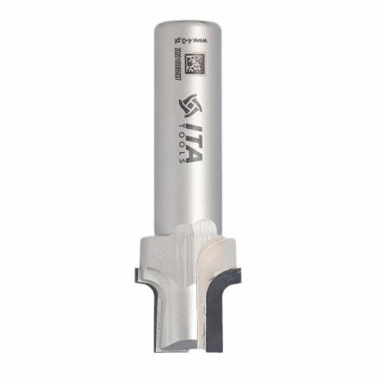 ITA FDI - Speciální diamantová stopková fréza - formátovací se zaoblením (D=16; l=16,2; L=77; S=16; H=4; D1=16; R=3; Z2+1; STAINLESS STEEL; RH)
