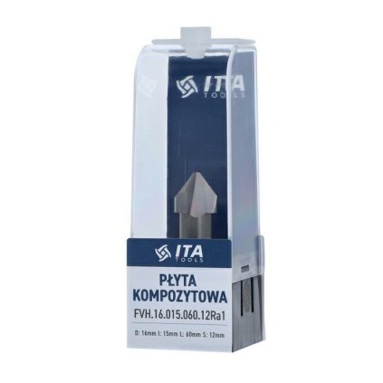 915Ra|NVH - Profilová fréza - Pro ohýbání dibondu/Alukobondu (D=16;I=15;L=60;S=12;RH)