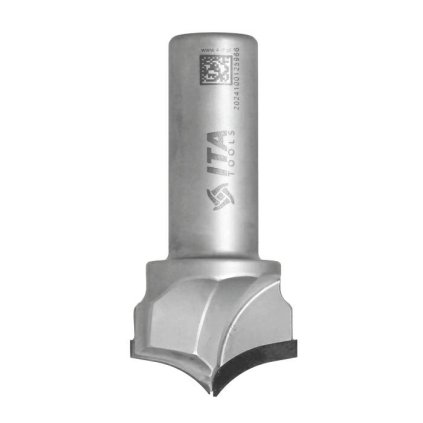 ITA FDQ - Speciální diamantová stopková fréza profilová (D=37; l=8; L=80; S=20; H=4; R=19; Z2; STAINLESS STEEL; RH)