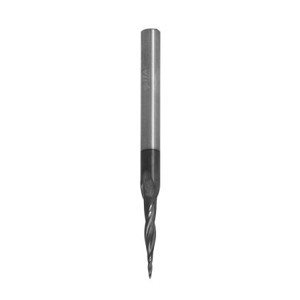 ITA SQ29 - Spirálové frézy - kuželové se zaobleným čelem pro 2D/3D (D=0,8; l=25; L=80; S=6,35; R=0; Pos.; Z2; RH)