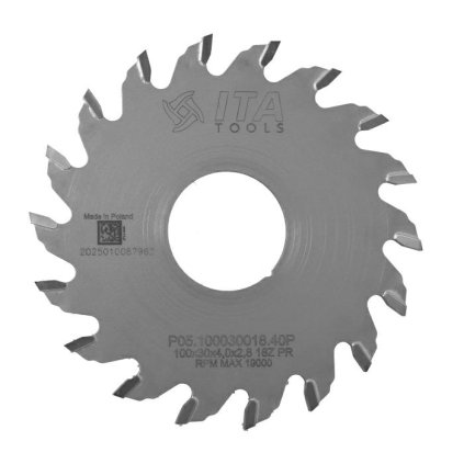 ITA P05 - Pilový kotouč pro drážkování (D=100; F=30; PH=; Z=18; K=4; P=2,8; PR)