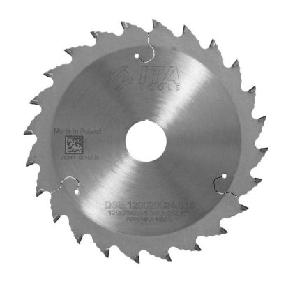ITA DSB - DIA Předřezový kónický kotouč pro formátovací pilu (D=120; F=20; PH=-; Z=24; K=2,8; P=3,8; T (KONICKÝ); H=4)