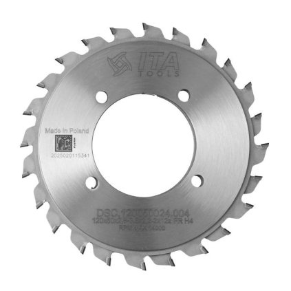ITA DSC - DIA Předřezový skládaný kotouč pro formátovací pilu (D=120; F=50; PH=4/M6/62 RAPIDO; Z=12+12; K=2,8-3,6; P=2,2; ; H=0)