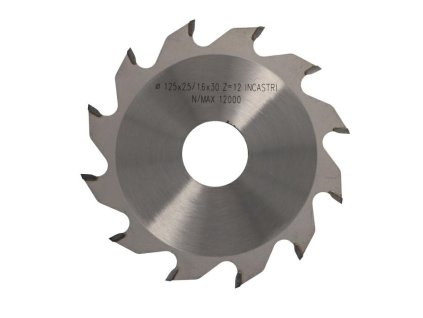 ITA P05 - Pilový kotouč pro drážkování  (D=125; F=30; PH=; Z=12; K=2,5; P=1,6; PR)