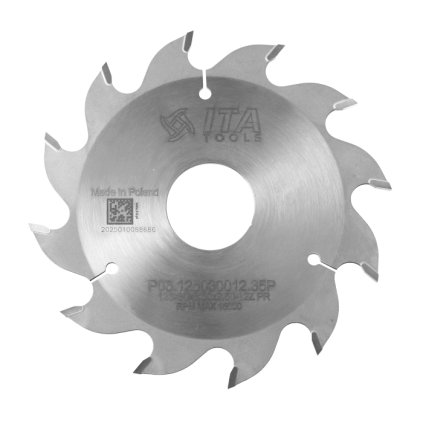 ITA PDA - Pilový kotouč pro CNC drážkovací agregát (D=125; F=30; PH=; Z=12; K=3,5; P=2,5; PR)