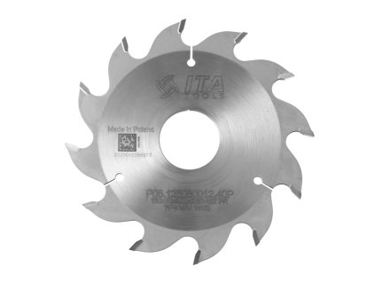 ITA P05 - Pilový kotouč pro drážkování  (D=125; F=30; PH=; Z=12; K=4,0; P=2,8; PR)