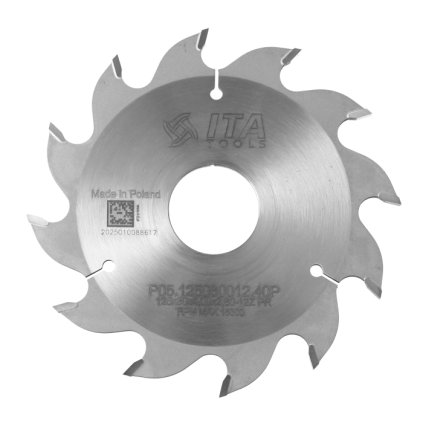 ITA PDA - Pilový kotouč pro CNC drážkovací agregát (D=125; F=30; PH=; Z=12; K=4,0; P=2,8; PR)