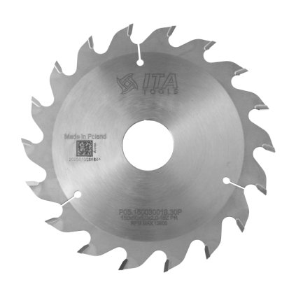ITA PDA - Pilový kotouč pro CNC drážkovací agregát (D=150; F=30; PH=; Z=18; K=3,0; P=2; PR)