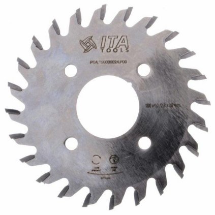 ITA PDA - Pilový kotouč pro CNC drážkovací agregát (D=100; F=30; PH=4/5,5/50; Z=24; K=4,0; P=2,8; PR)