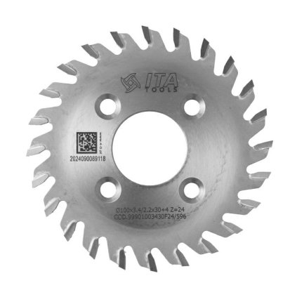 ITA PDA - Pilový kotouč pro CNC drážkovací agregát (D=100; F=30; PH=4/M5/48; Z=24; K=3,4; P=2,2; )