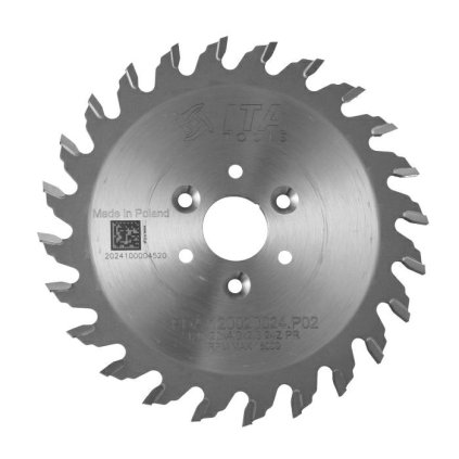 ITA PDA - Pilový kotouč pro CNC drážkovací agregát (D=120; F=20; PH=3/M4/35 LH + 3/M4/35 RH; Z=24; K=4,0; P=2,8; PR)