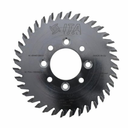 ITA PDA - Pilový kotouč pro CNC drážkovací agregát (D=120; F=35; PH=4/M5/50 LH + 4/M5/50 RH; Z=36; K=3.2; P=2,2; NS)