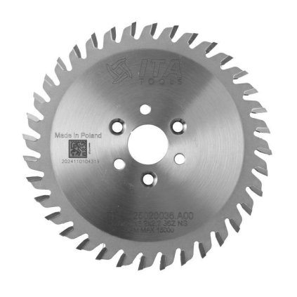ITA PDA - Pilový kotouč pro CNC drážkovací agregát (D=125; F=20; PH=3/M4/35 LH + 3/M4/35 RH; Z=36; K=3.2; P=2,2; NS)