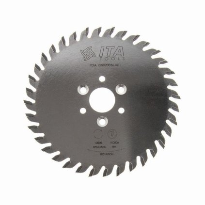 ITA PDA - Pilový kotouč pro CNC drážkovací agregát (D=125; F=20; PH=3/M4/35 LH + 3/M4/35 RH; Z=36; K=4; P=2,8; NS)