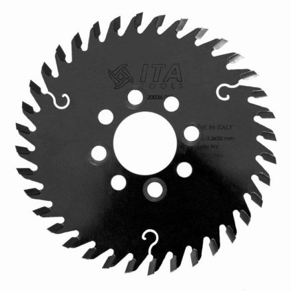 ITA PDA - Pilový kotouč pro CNC drážkovací agregát (D=125; F=30; PH=4/M5/45 LH + 4/M5/45 RH; Z=36; K=3,2; P=2,2; NS)