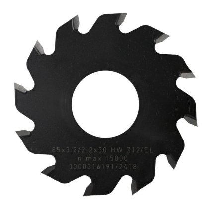 ITA PKA - Kapovací pilový kotouč pro olepovačky hran (D=85; F=30; PH=-; Z=12; K=3.2; P=2,2; L)