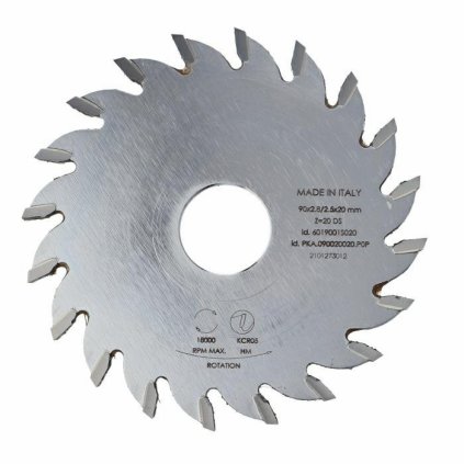 ITA PKA - Kapovací pilový kotouč pro olepovačky hran (D=90; F=20; PH=-; Z=20; K=2,8; P='0,00; PR)