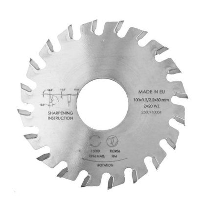 ITA PKA - Kapovací pilový kotouč pro olepovačky hran (D=100; F=30; PH=-; Z=30; K=2.6; P=1,6; L)