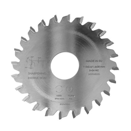 ITA PKA - Kapovací pilový kotouč pro olepovačky hran (D=115; F=30; PH=-; Z=24; K=2.6; P='0,00; NS)