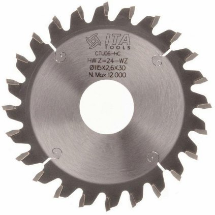 ITA PKA - Kapovací pilový kotouč pro olepovačky hran (D=115; F=30; PH=-; Z=24; K=2.6; P='0,00; NS)