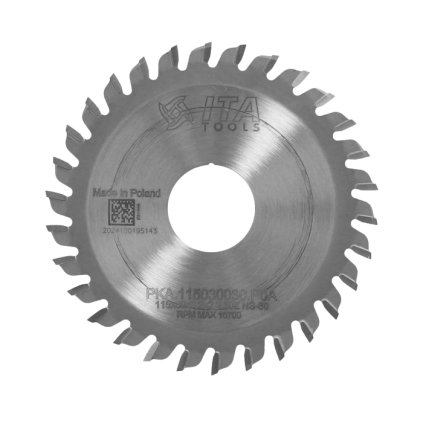 ITA PKA - Kapovací pilový kotouč pro olepovačky hran (D=115; F=30; PH=; Z=30; K=3,2; P=2,2; NS)