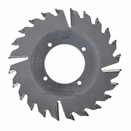 ITA PKA - Kapovací pilový kotouč pro olepovačky hran (D=130; F=45; PH=4/4,5/55; Z=20+4; K=3,6; P=2,6; L)