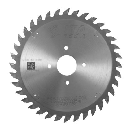 ITA PKA - Kapovací pilový kotouč pro olepovačky hran (D=170; F=30; PH=4/5,5/52; Z=36; K=3.2; P=2,2; NS)