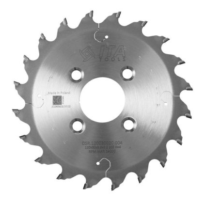 ITA DSR/DSN - DIA Pilový kotouč pro drážkování (D=120; F=30; PH=4/M6/48 LH; Z=20; K=3,2; P=2,2; FP)