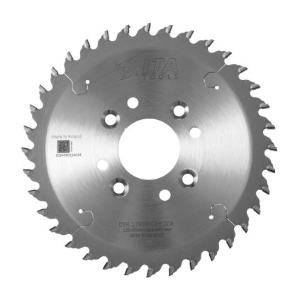 ITA DSR/DSN - DIA Pilový kotouč pro drážkování (D=125; F=30; PH=4/M6/48 LH + 4/M6/48 RH; Z=36; K=4,0; P=2,8; FP)