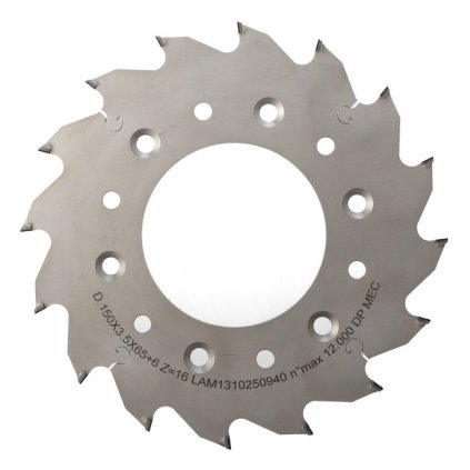 ITA DSR/DSN - DIA Pilový kotouč pro drážkování (D=150; F=65; PH=6/M6/90 LH + 6/M6/90 RH; Z=16; K=3,5; P=2,5; FP)