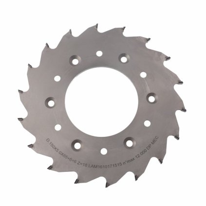 ITA DSR/DSN - DIA Pilový kotouč pro drážkování (D=150; F=65; PH=6/M6/90 LH + 6/M6/90 RH; Z=18; K=5; P=3; FP)