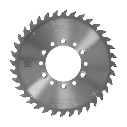 ITA DSR/DSN - DIA Pilový kotouč pro drážkování (D=180; F=60; PH=6/6/75 RH + 6/6/75 LH; Z=36; K=3,2; P=2,2; FP)