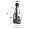 CMT 304 Redukční hlavička pro vrták (D3=10; D2=19,5; S=M8/20° 48’; LH)