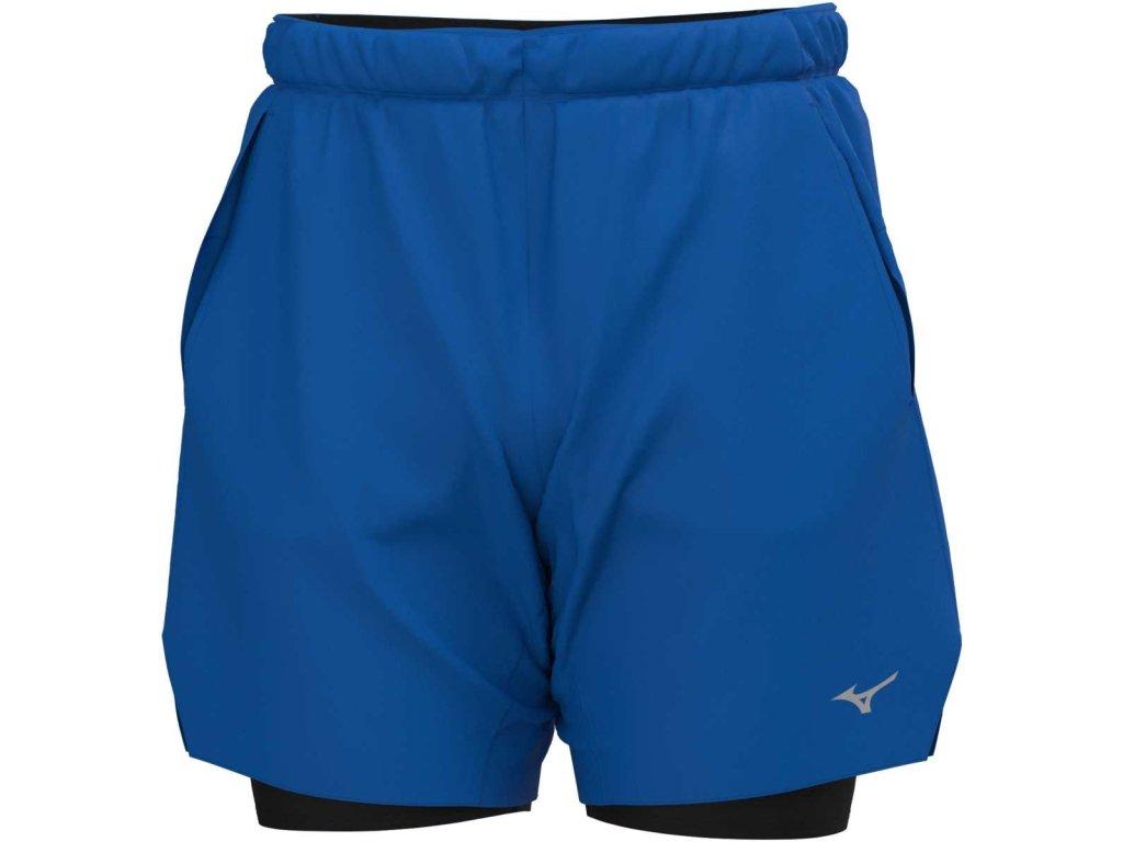 Pánské sportovní šortky Mizuno Core 7.5 Inches 2in1 Short(M) / Princess Blue (Velikost L)