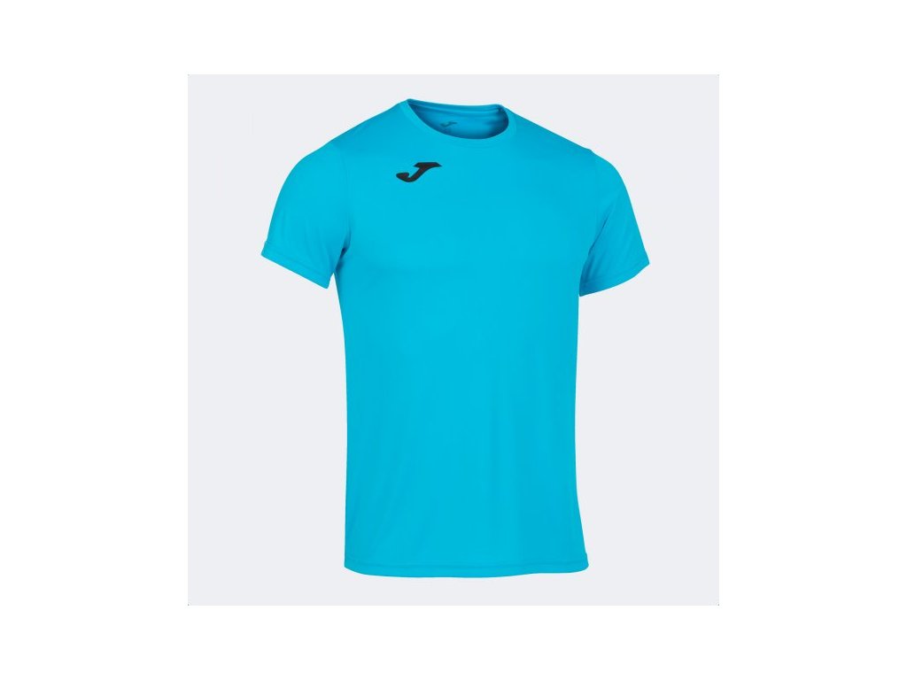Pánské/Chlapecké sportovní tričko JOMA RECORD II SHORT SLEEVE T-SHIRT FLUOR TURQUOISE (Velikost L, Barva FLUOR TURQUOISE)
