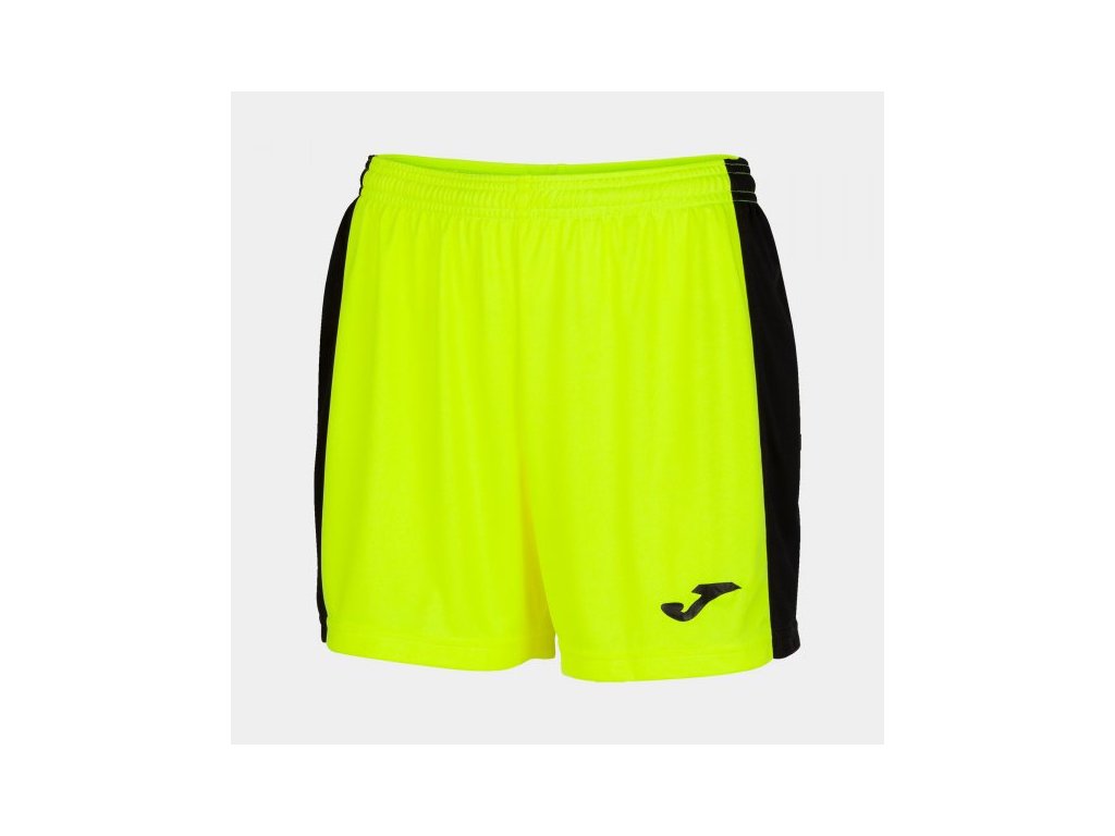 Dámské/Dívčí sportovní šortky JOMA MAXI SHORT FLUOR YELLOW-BLACK (Velikost 152, Barva AMARILLO FLÚOR-NEGRO)