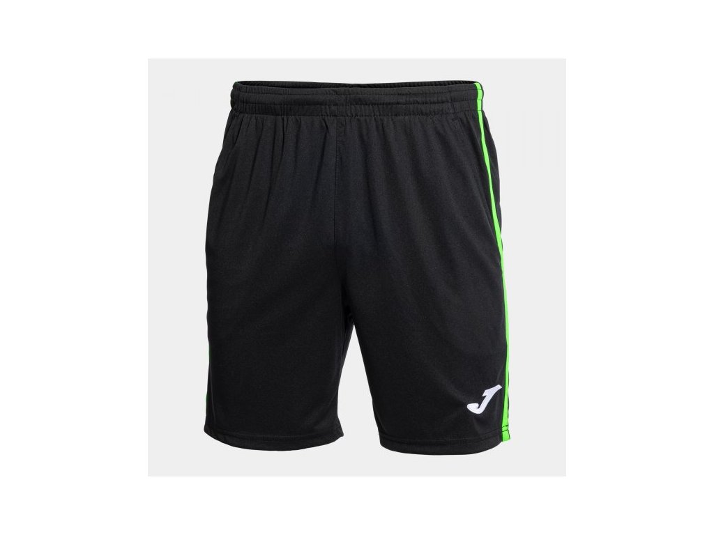 Pánské/Chlapecké sportovní šortky JOMA OPEN III BERMUDA BLACK FLUOR GREEN (Velikost 2XL-3XL, Barva NEGRO-VERDE FLUOR)