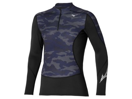 Pánské termo tričko Mizuno Virtual Body G3 H/Z / Black (Velikost XL)