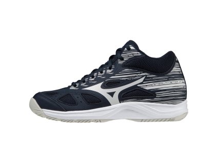 Dětská halová obuv Mizuno STEALTH STAR MID JUNIOR / SKY CAPTAIN / NIMBUS CLOUD / VIOLET BLUE (Velikost 32.5/1.0)