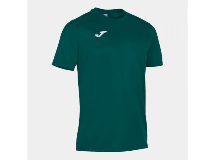 Pánské/Chlapecké sportovní tričko JOMA STRONG SHORT SLEEVE T-SHIRT GREEN (Velikost 128-140, Barva GREEN)