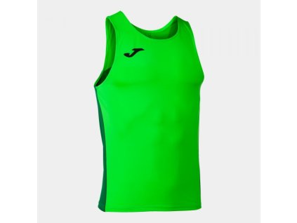 Pánské/Chlapecké sportovní tílko JOMA R-WINNER TANK TOP FLUOR GREEN (Velikost S, Barva FLUOR GREEN)
