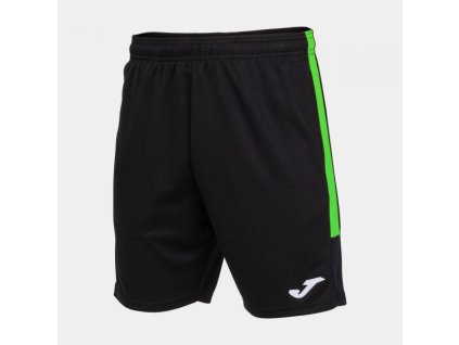 Pánské/Chlapecké sportovní šortky JOMA ECO CHAMPIONSHIP BERMUDA BLACK FLUOR GREEN (Velikost S, Barva NEGRO-VERDE FLUOR)